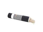 Fouta en coton arthur 100x200cm bleu marine - Deco-arts.fr