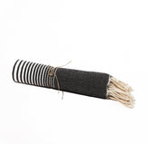 Fouta en coton miami 100x200cm bleu marine - Deco-arts.fr