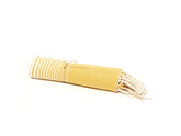 Fouta en coton miami 100x200cm jaune - Deco-arts.fr