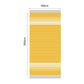 Fouta en coton miami 100x200cm jaune - Deco-arts.fr