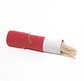 Fouta en coton petit losange 100x200cm rouge - Deco-arts.fr