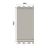 Fouta en coton tissage nid d&