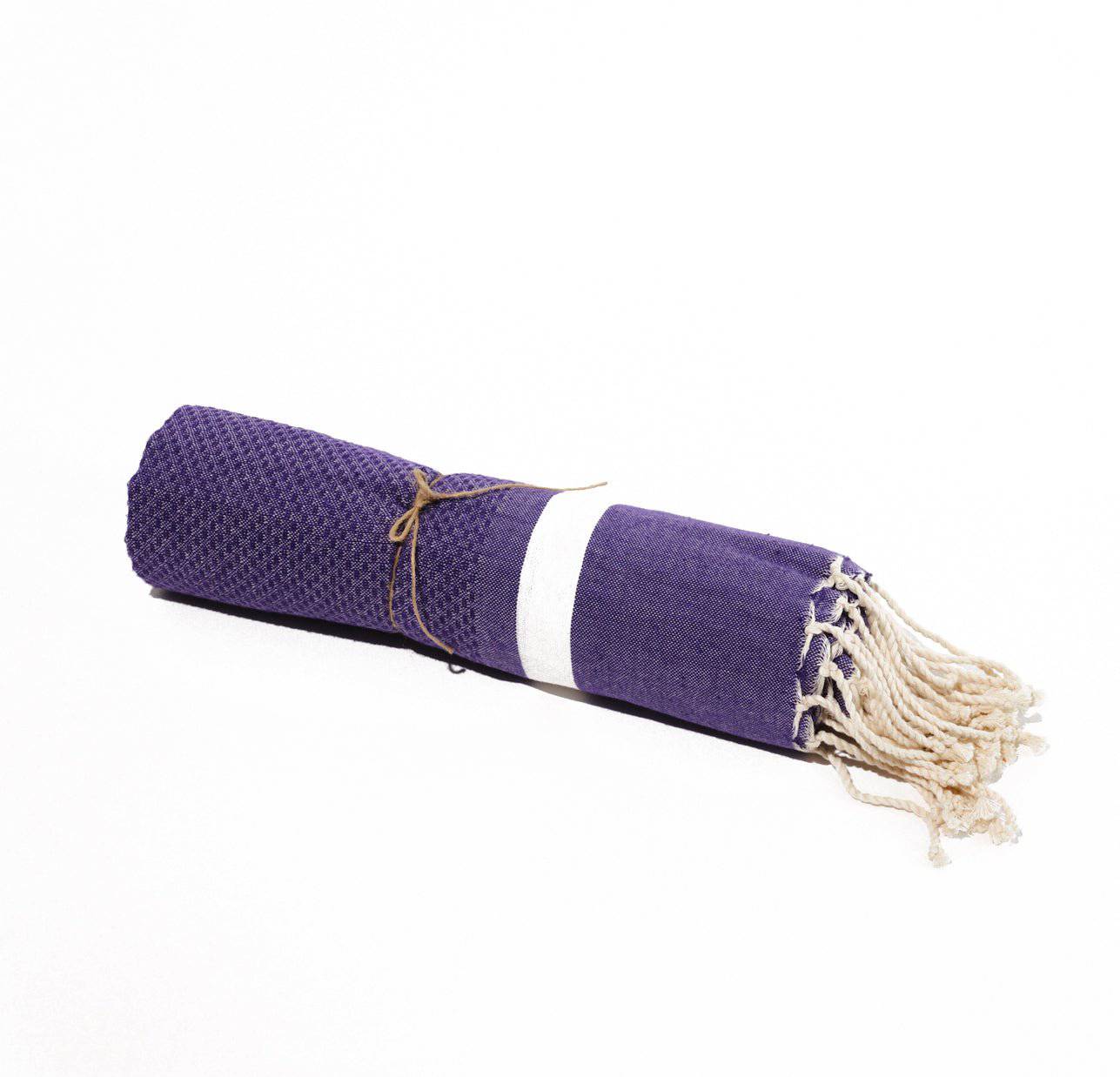 Fouta en coton tissage nid d&