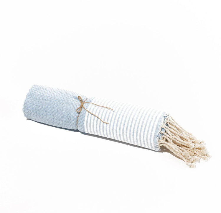 Fouta en coton tissage nid d&