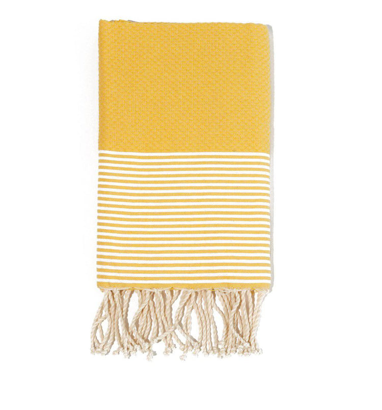 Fouta en coton tissage nid d&