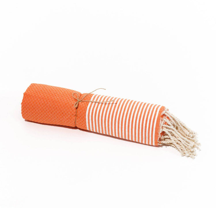 Fouta en coton tissage nid d&