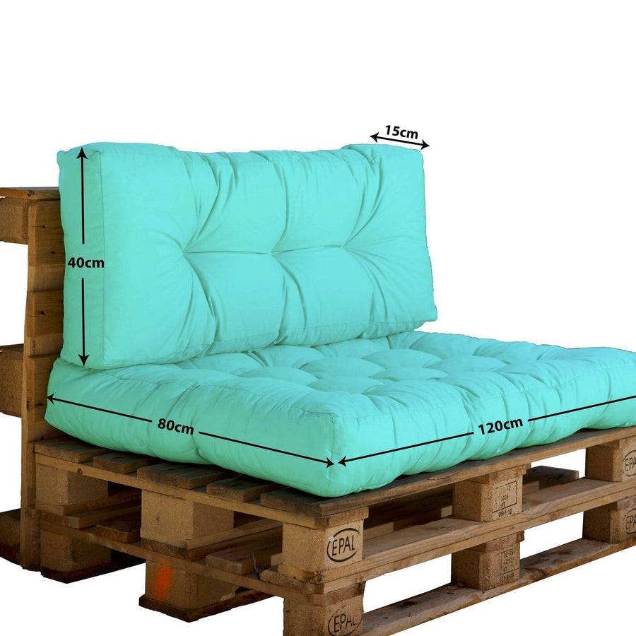 Ensemble Coussins Palette 120x80 Vert Mint, imperméable