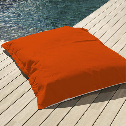 Pouf Géant Flottant 180x140 Orange - Piscine & XXL (Billes)