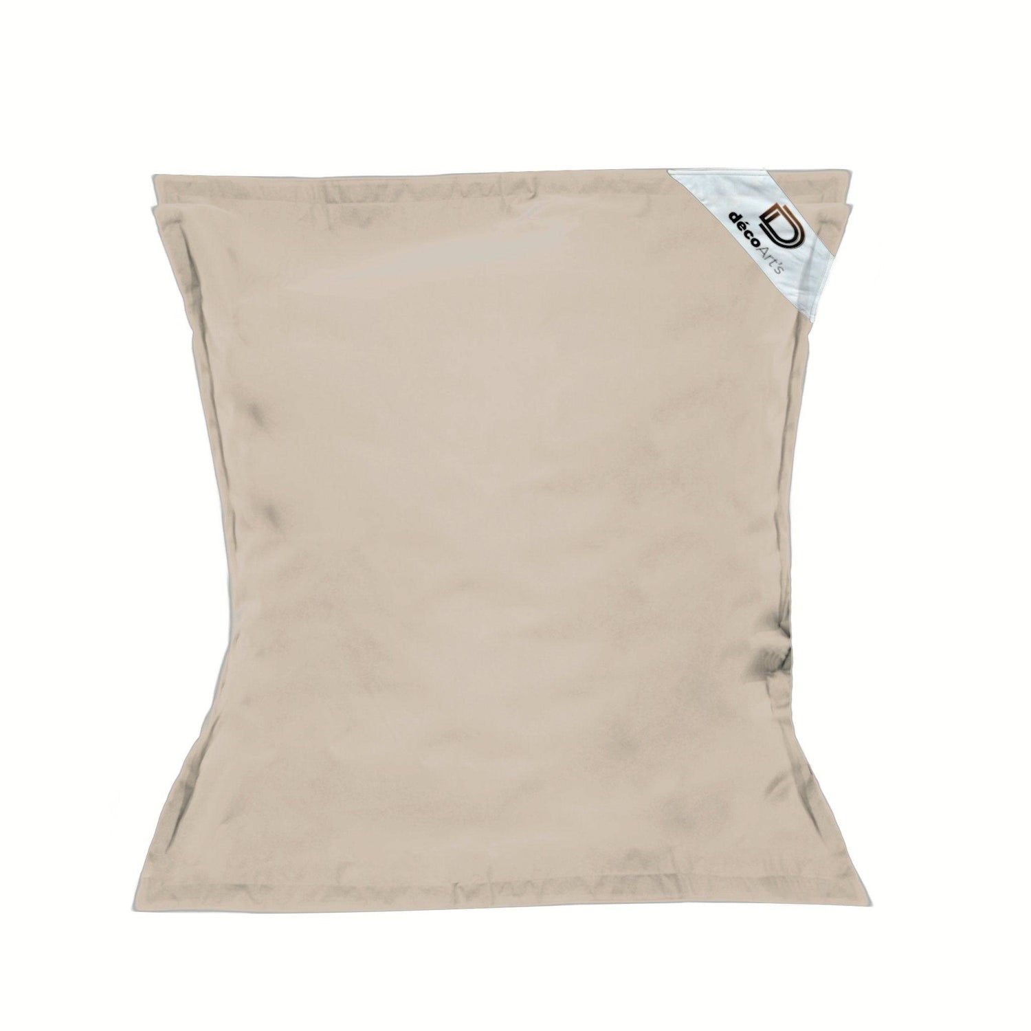 Housse pour Pouf Géant XXL 180x140cm Intérieur et Extérieur - Beige - Deco-arts.fr