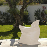 Housse pour Pouf Géant XXL 180x140cm Intérieur et Extérieur - Beige - Deco-arts.fr