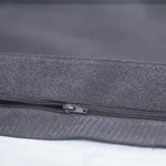 Housse de pouf géant XXL 180x140 cm en gris carbone pour pouf déhoussable intérieur et extérieur, par Deco-arts.fr.