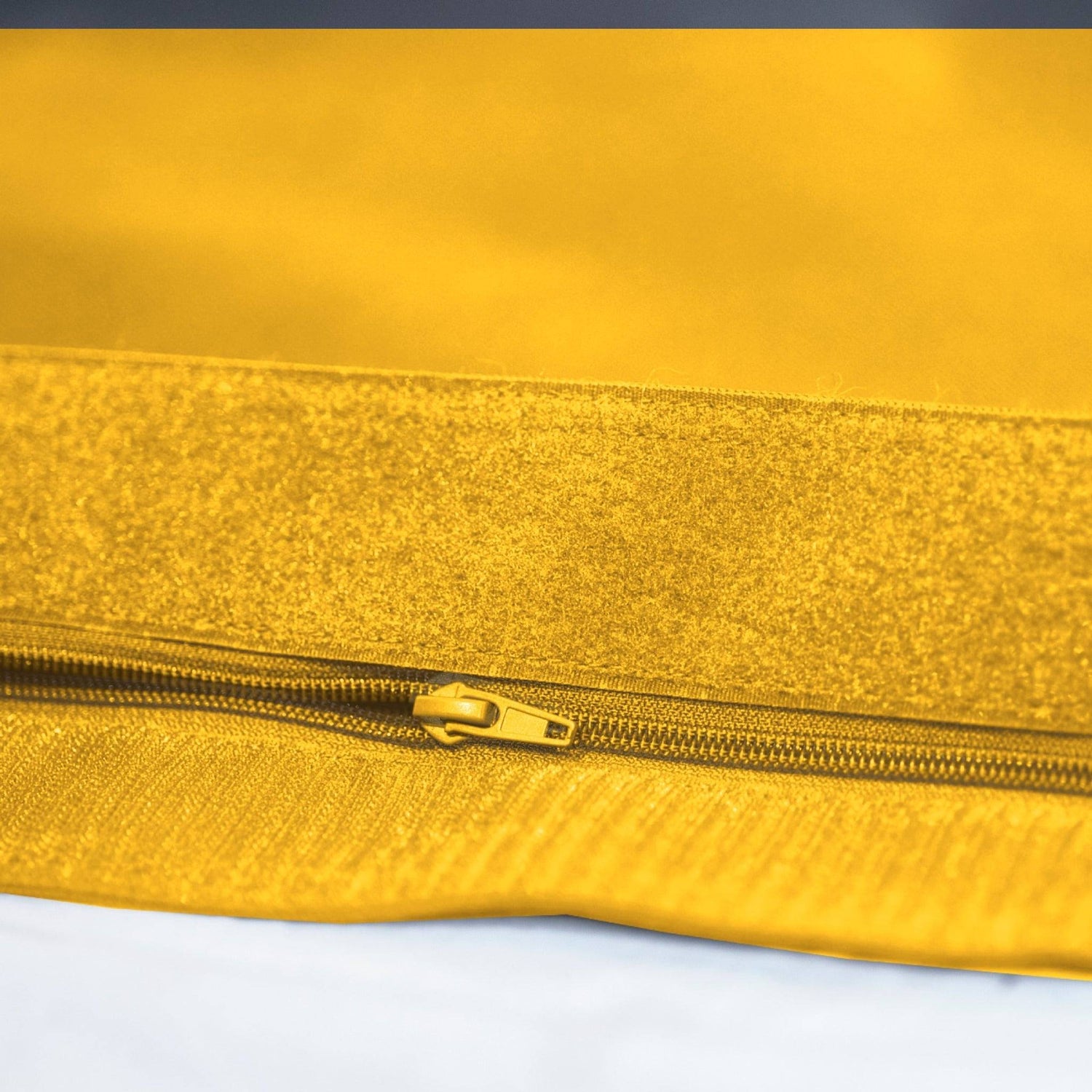 Housse pour Pouf Géant XXL 180x140cm Intérieur et Extérieur - Jaune miel - Deco-arts.fr