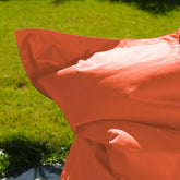 Pouf Géant XXL Intérieur et Extérieur, Déhoussable, Salon, Jardin, Deco Arts Terracotta - Deco-arts.fr