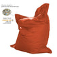Terracotta XXL pouf by Deco-arts.fr, waterproof and removable cover, perfect for outdoor and indoor use.