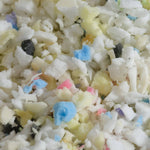 Pouf Intérieur XL - Housse Sherpa (Effet Mouton) Garnissage en flocon de mousse 150x100cm - Beige - Deco-arts.fr