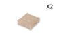 Coussin de sol lot de 2  - 40 x 40 cm Beige Clair - Deco-arts.fr