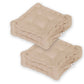 Coussin de sol lot de 2  - 40 x 40 cm Beige Clair - Deco-arts.fr