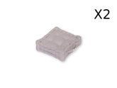 Coussin de sol lot de 2  - 40 x 40 cm Gris Galet - Deco-arts.fr