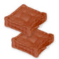 Coussin de sol lot de 2  - 40 x 40 cm Terracotta - Deco-arts.fr