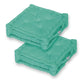 Coussin de sol lot de 2  - 50 x 50 cm Bleu Caraibes - Deco-arts.fr
