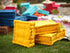 Coussin de sol lot de 2  - 50 x 50 cm Jaune - Deco-arts.fr