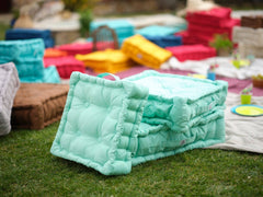 Juego de 2 cojines de suelo (60 x H15 cm) Verde menta