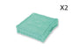 Coussin de sol lot de 2 (60 x H15 cm) Vert Mint - Deco-arts.fr