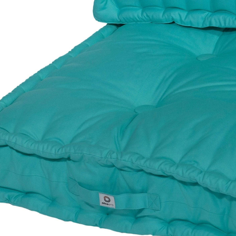 Kit de Cojines para Palé Europeo 120x80 Azul Caribe, impermeable