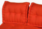 Coussins palette capitonné 120x80x20cm Orange - Deco-arts.fr