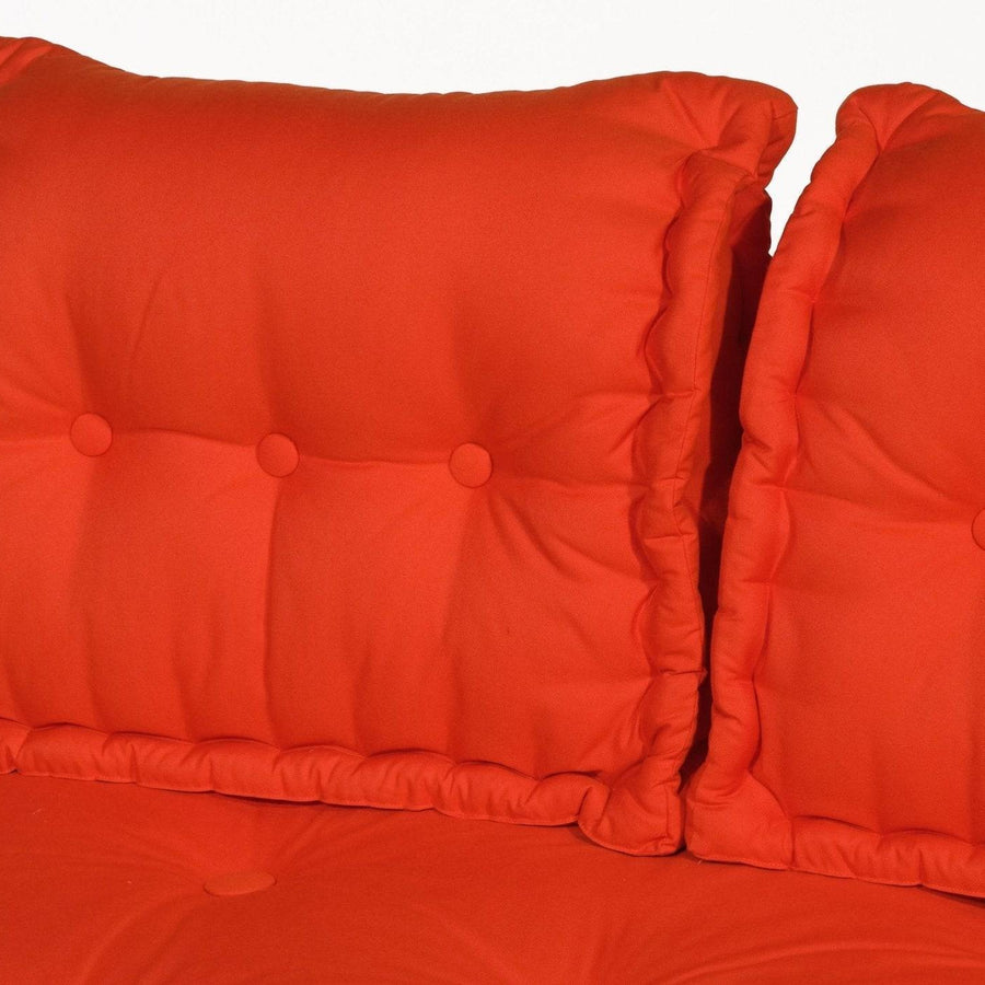 Kit de Cojines para Palé Europeo 120x80 Naranja, tejido anti-UV e hidrófugo