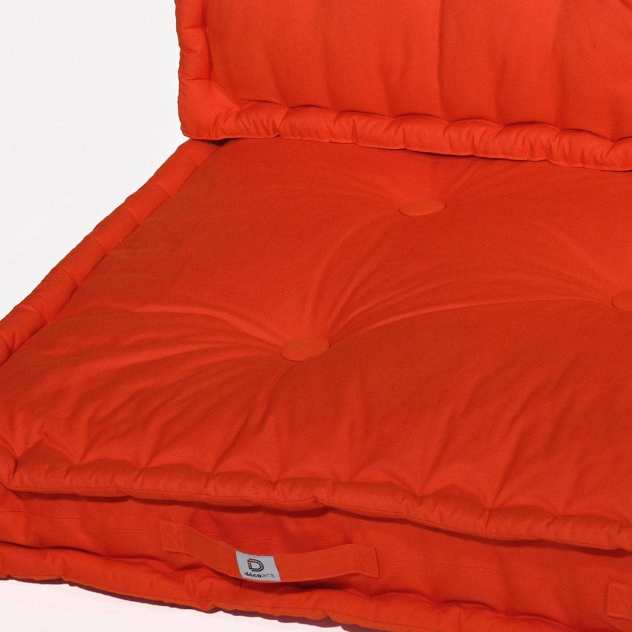 Kit de Cojines para Palé Europeo 120x80 Naranja, impermeable