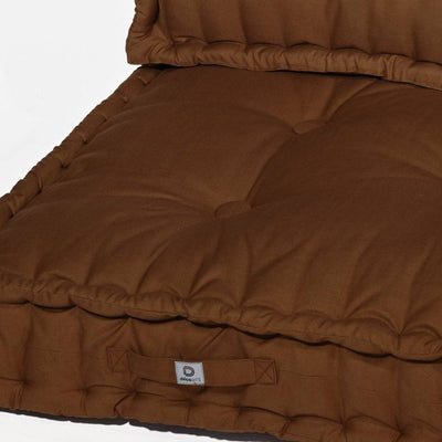 Kit de coussins palette Decoartss 120x80cm rouille, assise XXL épaisse 20cm, avec 1 assise et 2 dossiers pour fauteuils et canapés