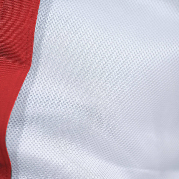 Pouf flottant géant pour piscine Rouge Piment, modèle XXL 170x90 cm, matelas hamac à billes pour adulte, extérieur.