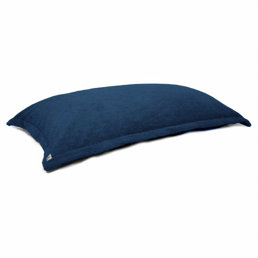 Pouf Coussin Géant XL 150x100 Bleu Pétrole, garnissage en flocons de mousse