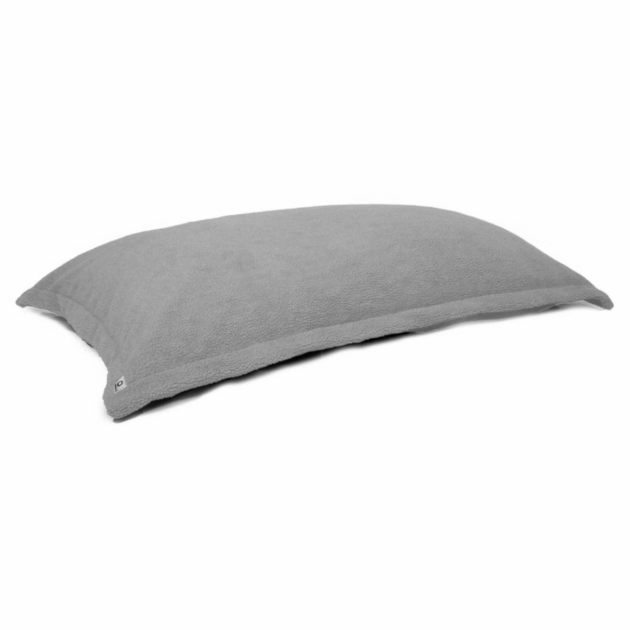 Puf Cojín Gigante XL 150x100 Gris Guijarro, relleno de copos de espuma