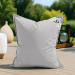 Housse pour Pouf Géant XL 120x80cm Intérieur et Extérieur - Gris galet - Deco-arts.fr